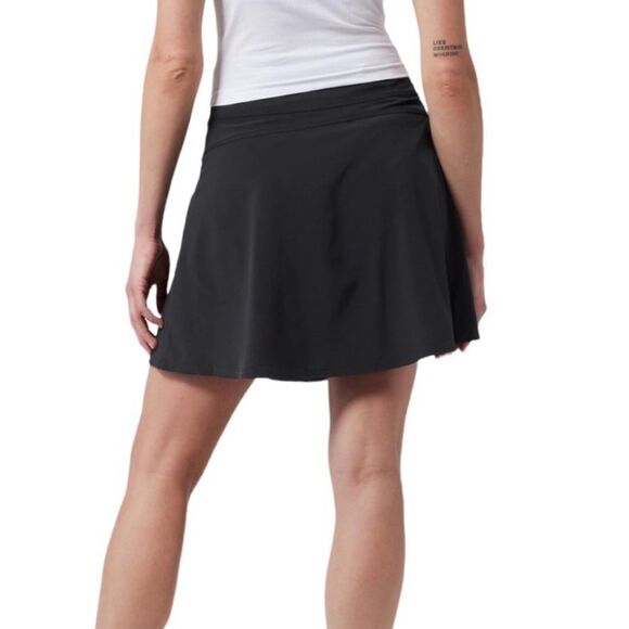 EXCELLENT CONDITION WOMEN’S SIZE 10 ATHLETA ALL DAY BLACK POLYESTER SKORT - Picture 3 of 10